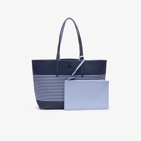 ANNA FANTAISIE マリンボーダーリバーシブルトートバッグ