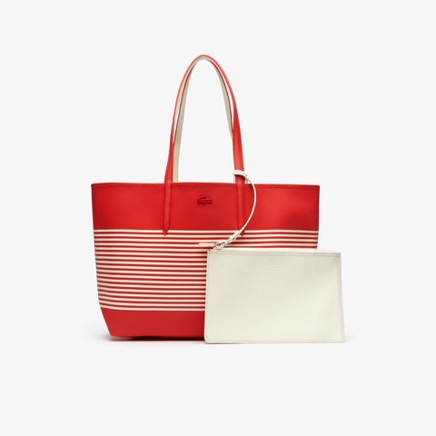 ANNA FANTAISIE マリンボーダーリバーシブルトートバッグ