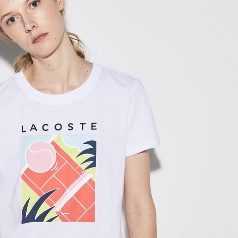 コートプリントテニスTシャツ