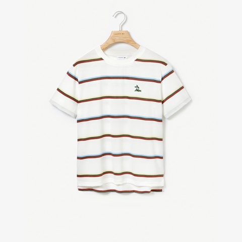 ワイドネックボーダーTシャツ