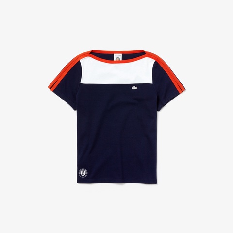 『ROLAND GARROS』 鹿の子地ボートネックTシャツ