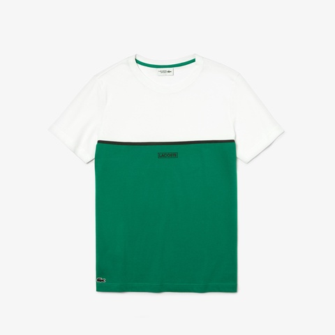 カラーブロックテクニカルジャージTシャツ