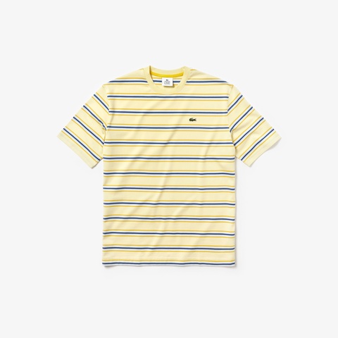 『LACOSTE L!VE』ルーズフィットボーダーTシャツ