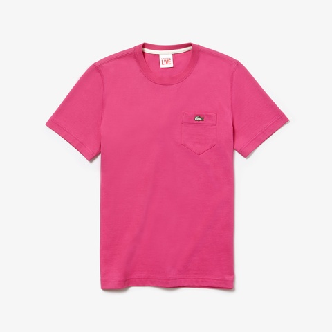 ポケット付きクルーネックTシャツ