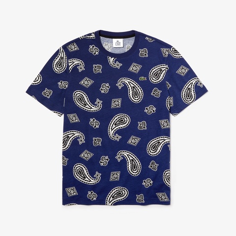 ペイズリープリントTシャツ