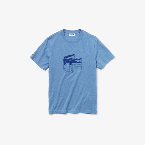 3DロゴプリントクルーネックTシャツ