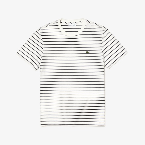チョークボーダークルーネックTシャツ