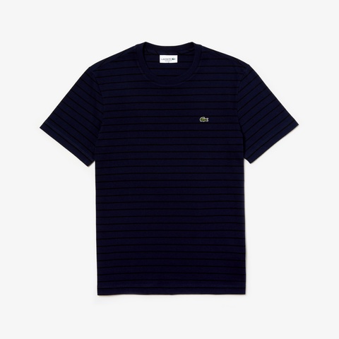 チョークボーダークルーネックTシャツ