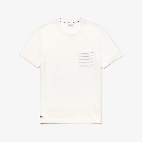 ボーダーポケットクルーネックTシャツ