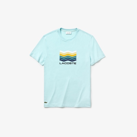 ウェーブプリントクルーネックTシャツ