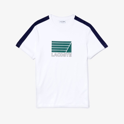 ノーティカルプリントクルーネックTシャツ