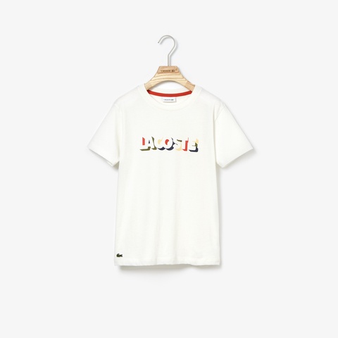 3DシルエットネームプリントボーイズTシャツ