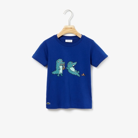ワニイラストプリントボーイズTシャツ