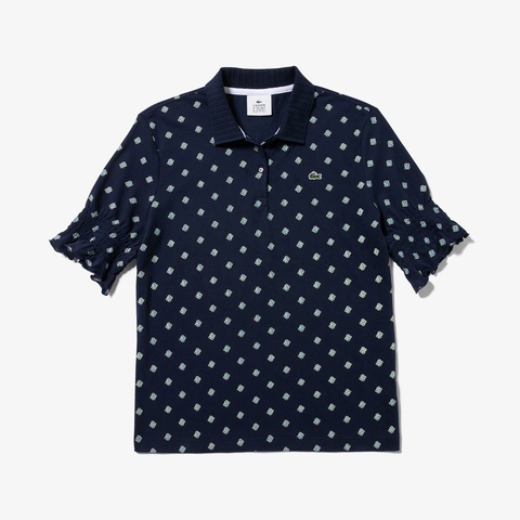 『LACOSTE L!VE』ゴムギャザースリーブポロ