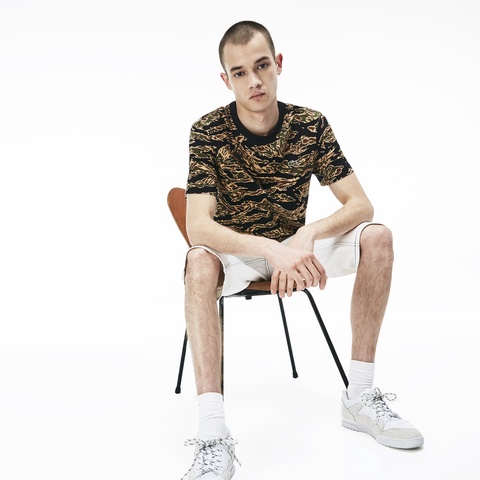 『LACOSTE L!VE』迷彩Tシャツ