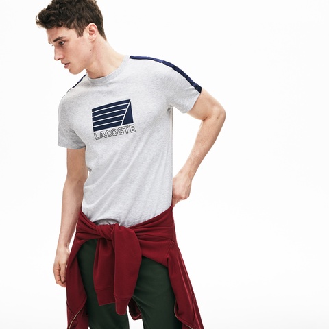 ノーティカルプリントクルーネックTシャツ