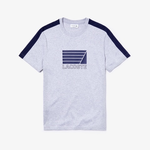 ノーティカルプリントクルーネックTシャツ