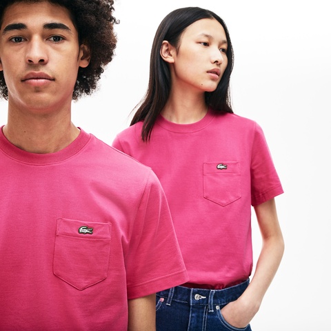 ポケット付きクルーネックTシャツ