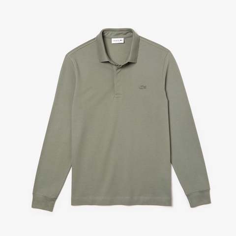 ロングスリーブソリッドポロ