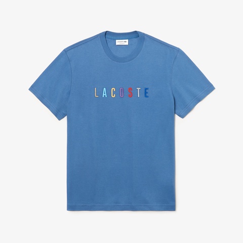 クレイジー配色ネームステッチクルーネックTシャツ