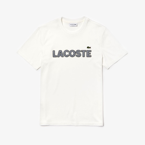 ハウンドトゥースパッチワークネームTシャツ