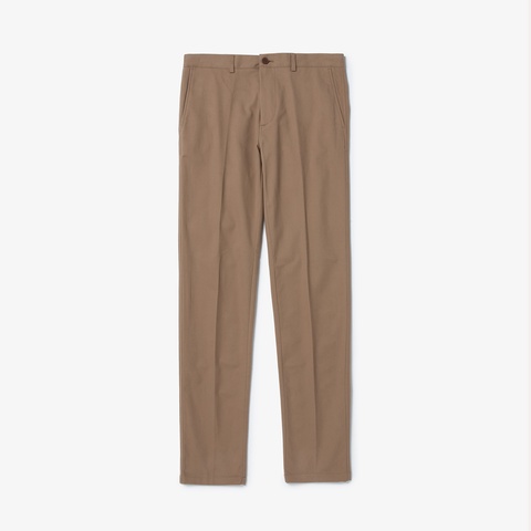 コットンストレッチテーパードチノパンツ