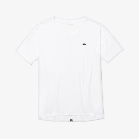 背面ラインプリントテニスTシャツ