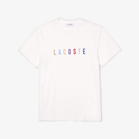 クレイジー配色ネームステッチクルーネックTシャツ