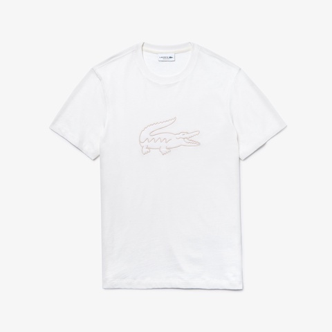 ビッグロゴ刺しゅうクルーネックTシャツ