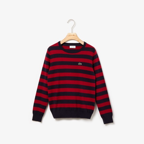 BOYSカシミヤブレンドコットンニットボーダーセーター