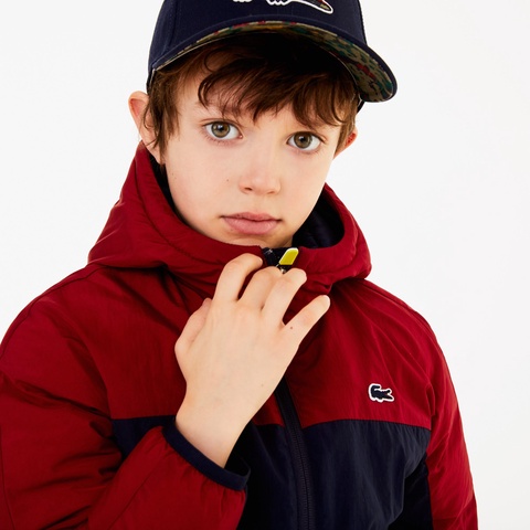 BOYSバイカラー中綿ジャケット