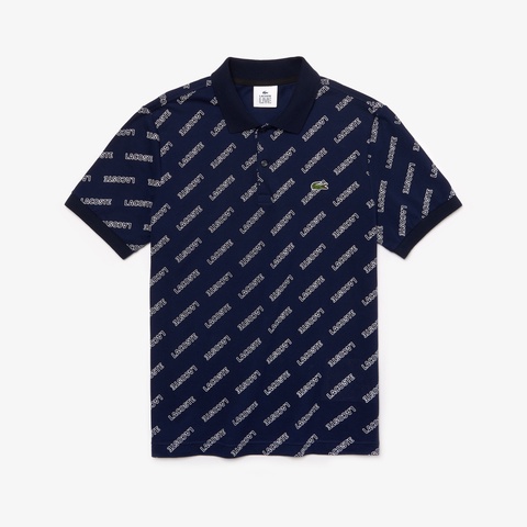『LACOSTE L!VE』ネーム総柄ポロ