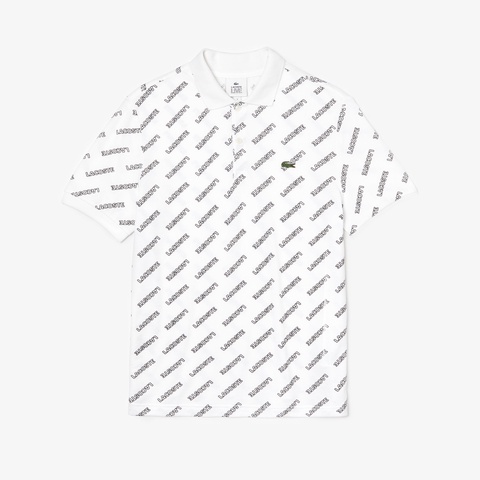 『LACOSTE L!VE』ネーム総柄ポロ