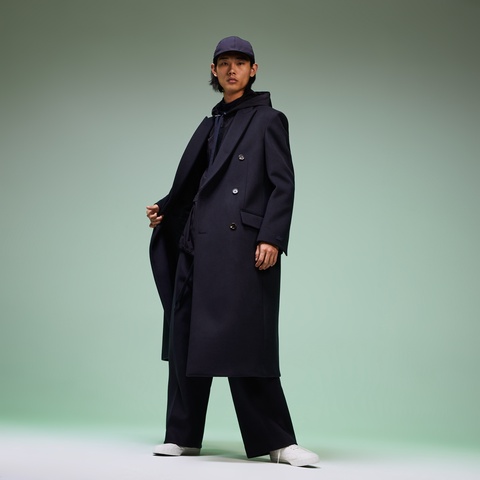 『Fashion Show』メンズダブルブレストロングコート
