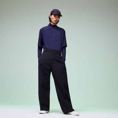 『Fashion Show』バージンウールメンズセンタープリーツワイドパンツ