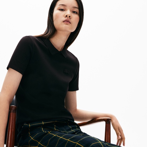『LACOSTE L!VE』バックネックオープンポロ