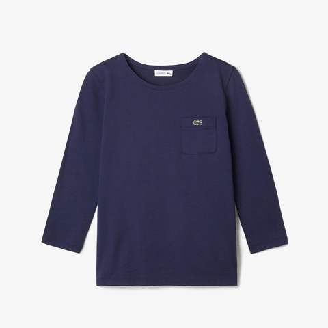 ベーシックボートネックTシャツ (7分袖)