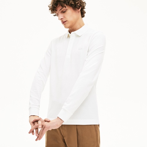 ロングスリーブソリッドポロ