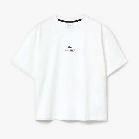 LACOSTISMプリントコットンTシャツ
