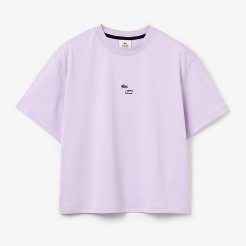 LACOSTISMプリントコットンTシャツ