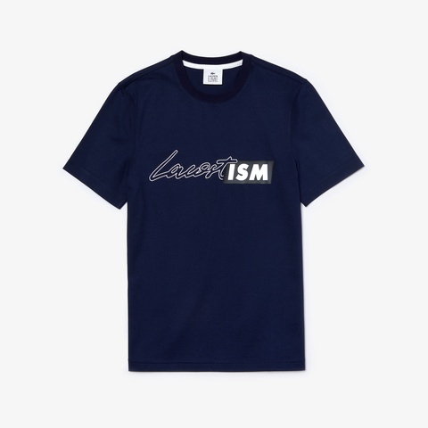 ユニセックス LACOSTISMプリントコットンTシャツ
