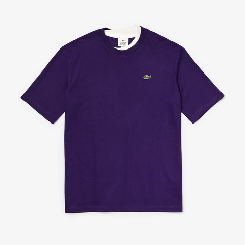ダブルカラーコットンTシャツ