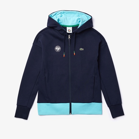 『ROLAND GARROS』 シリーズ ボタニカルデザインジップスウェットパーカ