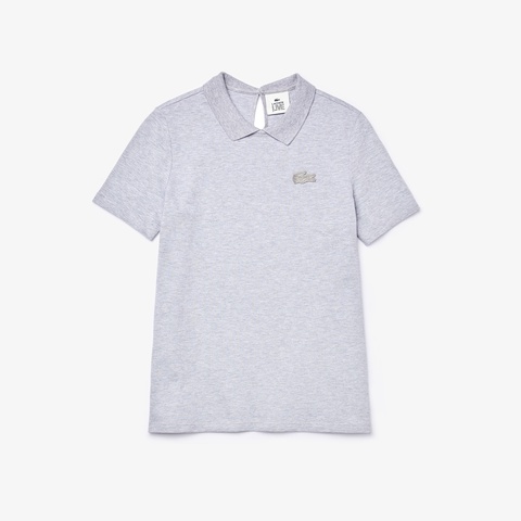 『LACOSTE L!VE』バックネックオープンポロシャツ