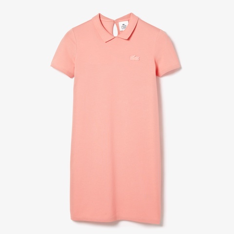 『LACOSTE L!VE』バックネックオープンポロシャツドレス