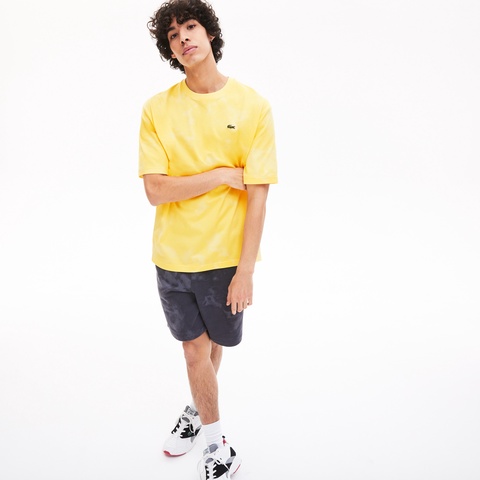 ルーズフィット マーブルエフェクトクルーネックTシャツ