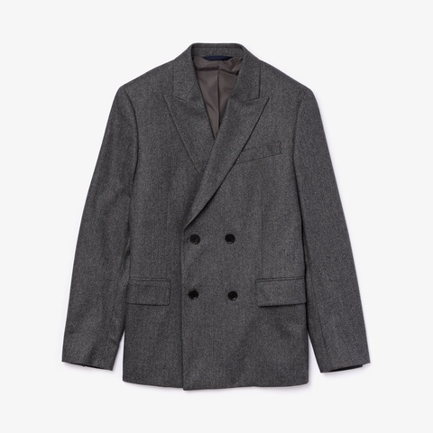 シェブロンウール×カシミヤブレンドブレザージャケット