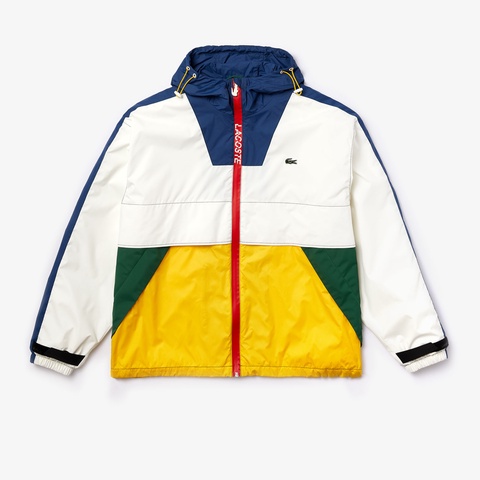 LACOSTE L!VEカラーブロッキングウィンドブレイカー