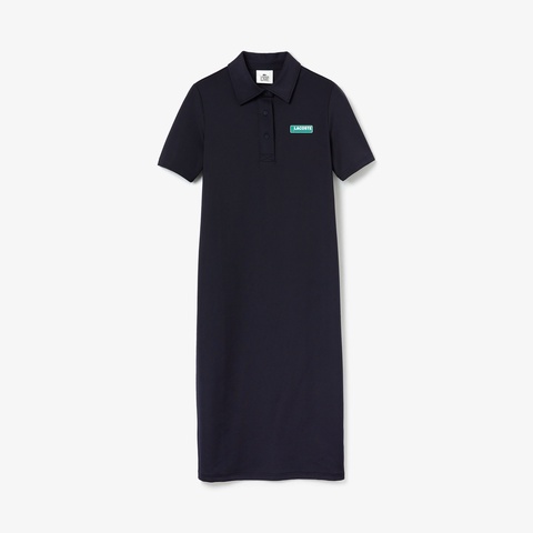 LACOSTE L!VEポリエステルジャージワンピース