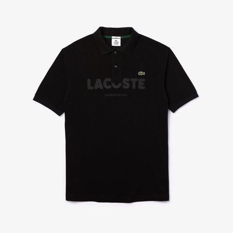 LACOSTE L!VEネームプリントポロシャツ